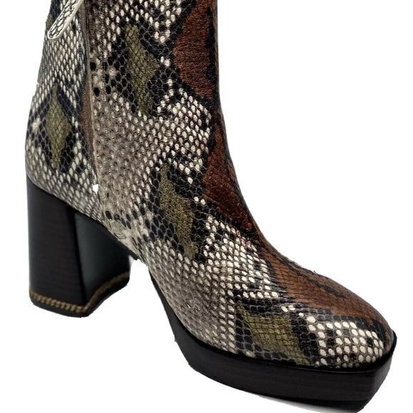 New Tory Burch Ruby Block Heel Bootie ASPEN MULTI‎ - Picture 3 of 4